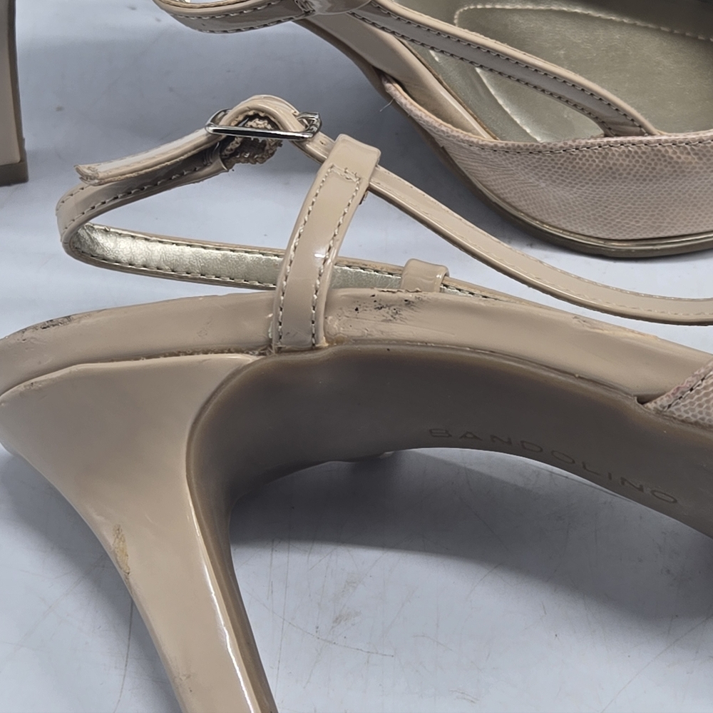 Bandolino Cream Heels 7.5 - Picture 6 of 9